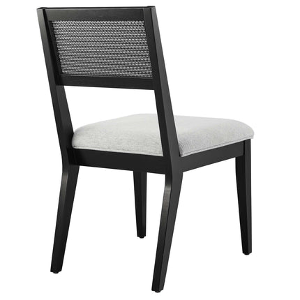 Modway EEI-6781 Nimba Faux Rattan Fabric Dining Chairs Set of 2 Modway