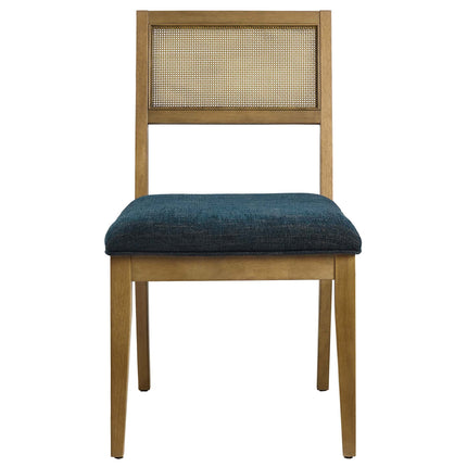Modway EEI-6781 Nimba Faux Rattan Fabric Dining Chairs Set of 2 Modway
