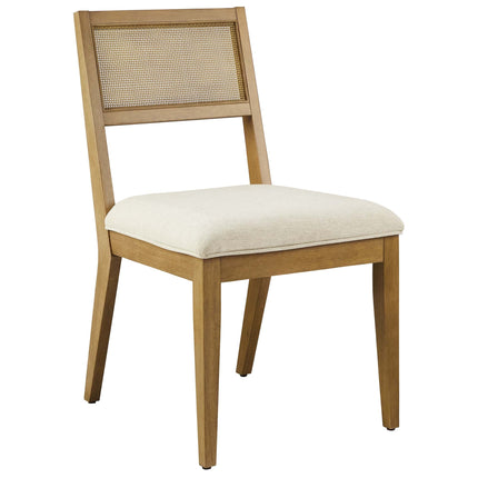 Modway EEI-6781 Nimba Faux Rattan Fabric Dining Chairs Set of 2 Modway