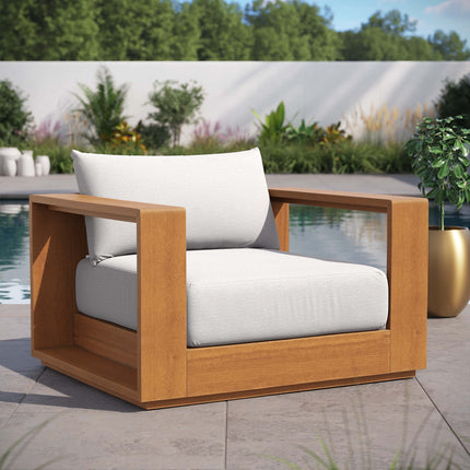 Modway EEI-6782 Tahoe Outdoor Patio Acacia Wood Chair - Plaza Home Decor