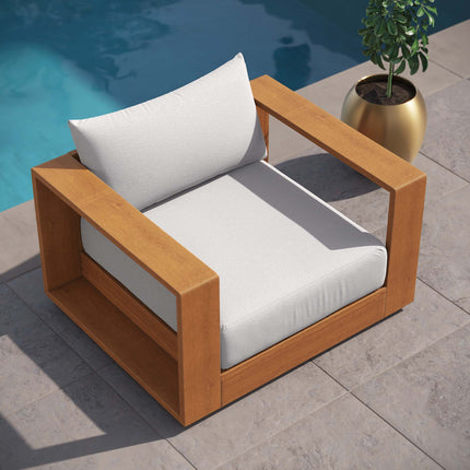 Modway EEI-6782 Tahoe Outdoor Patio Acacia Wood Chair - Plaza Home Decor