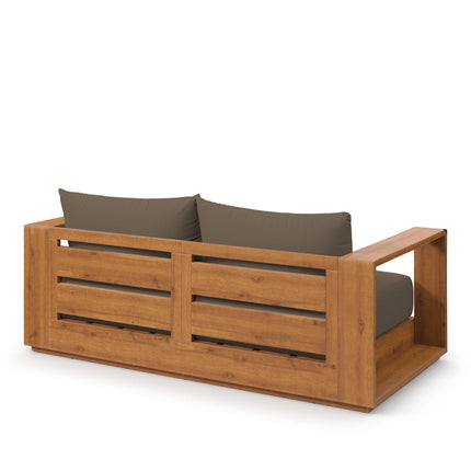 Modway EEI-6783 Tahoe Acacia Wood Outdoor Patio Acacia Wood Loveseat - Plaza Home Decor