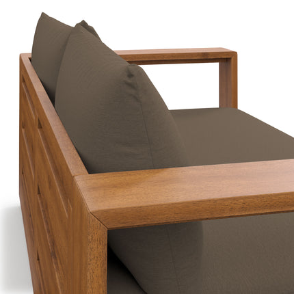 Modway EEI-6783 Tahoe Acacia Wood Outdoor Patio Acacia Wood Loveseat - Plaza Home Decor