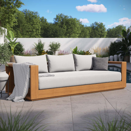 Modway EEI-6784 Tahoe Outdoor Patio Acacia Wood Sofa - Plaza Home Decor