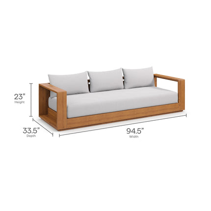Modway EEI-6784 Tahoe Outdoor Patio Acacia Wood Sofa - Plaza Home Decor