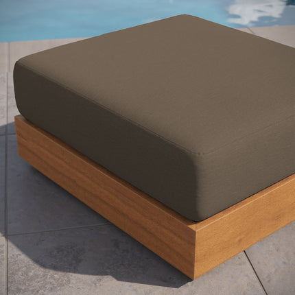 Modway EEI-6785 Tahoe Outdoor Patio Acacia Wood Ottoman - Plaza Home Decor