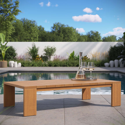 Modway EEI-6786 Tahoe Outdoor Patio Acacia Wood Coffee Table - Plaza Home Decor