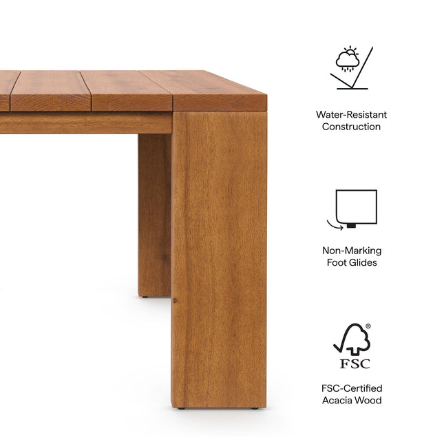 Modway EEI-6787 Tahoe Outdoor Patio Acacia Wood Side Table - Plaza Home Decor