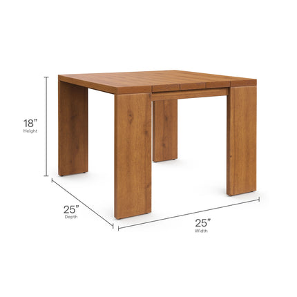 Modway EEI-6787 Tahoe Outdoor Patio Acacia Wood Side Table - Plaza Home Decor