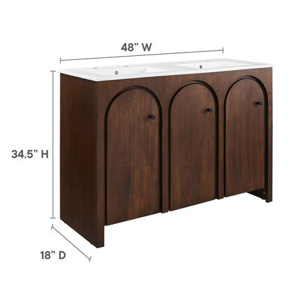Modway EEI-6792 Appia 48" Double Sink Bathroom Vanity Modway