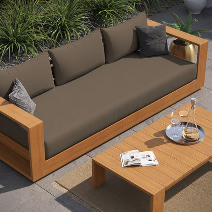 Modway EEI-6799 Tahoe 2-Piece Outdoor Patio Acacia Wood Sofa and Coffee Table Set - Plaza Home Decor