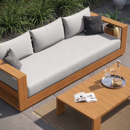 Modway EEI-6799 Tahoe 2-Piece Outdoor Patio Acacia Wood Sofa and Coffee Table Set - Plaza Home Decor