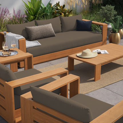 Modway EEI-6801 Tahoe 5-Piece Outdoor Patio Acacia Wood Furniture Set - Plaza Home Decor