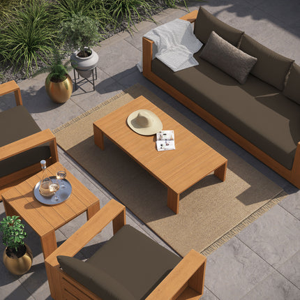 Modway EEI-6801 Tahoe 5-Piece Outdoor Patio Acacia Wood Furniture Set - Plaza Home Decor