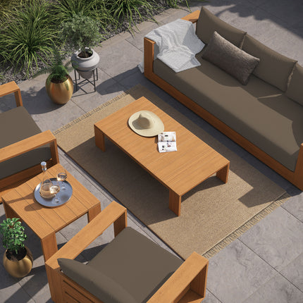 Modway EEI-6801 Tahoe 5-Piece Outdoor Patio Acacia Wood Furniture Set - Plaza Home Decor