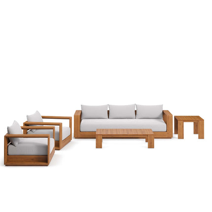Modway EEI-6801 Tahoe 5-Piece Outdoor Patio Acacia Wood Furniture Set - Plaza Home Decor