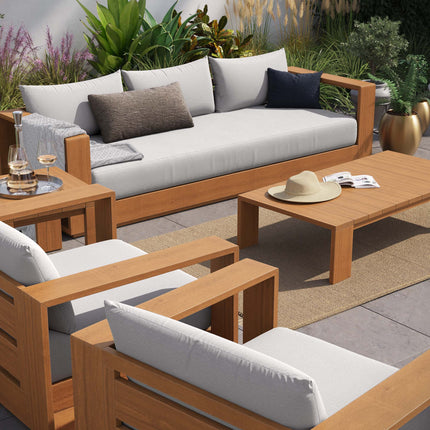 Modway EEI-6801 Tahoe 5-Piece Outdoor Patio Acacia Wood Furniture Set - Plaza Home Decor