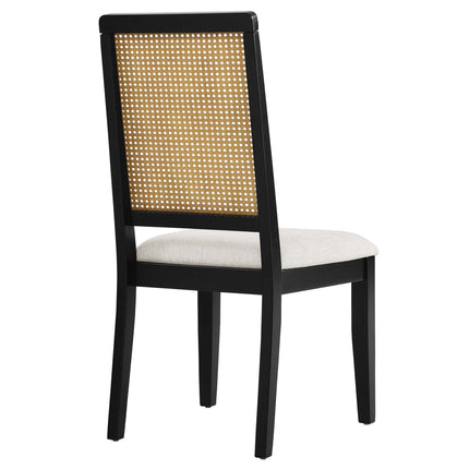 Modway EEI-6803 Arlo Faux Rattan and Wood Dining Side Chairs Set of 2 Modway