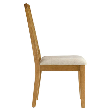 Modway EEI-6803 Arlo Faux Rattan and Wood Dining Side Chairs Set of 2 Modway