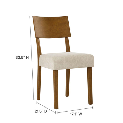 Modway EEI-6804 Pax Wood Dining Side Chairs Set of 2 Modway