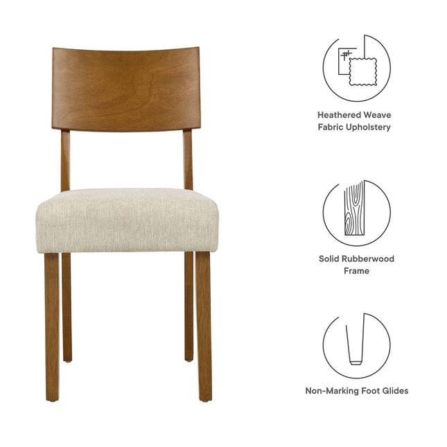 Modway EEI-6804 Pax Wood Dining Side Chairs Set of 2 Modway