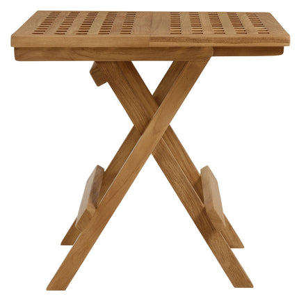 Modway EEI-6810 Vienna Outdoor Patio Teak Wood Side Table Modway