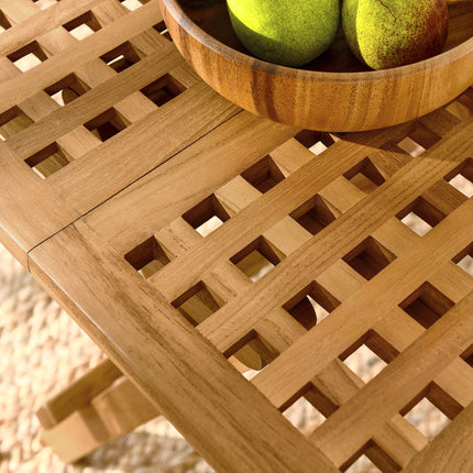 Modway EEI-6810 Vienna Outdoor Patio Teak Wood Side Table Modway