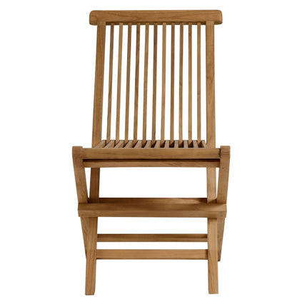 Modway EEI-6931 Vienna 5-Piece Outdoor Patio Teak Wood Dining Set with Folding Chairs Modway