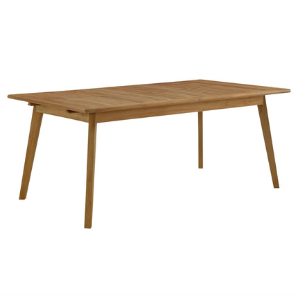 Modway EEI-6813 Vienna Outdoor Patio Teak Wood Extendable Dining Table Modway