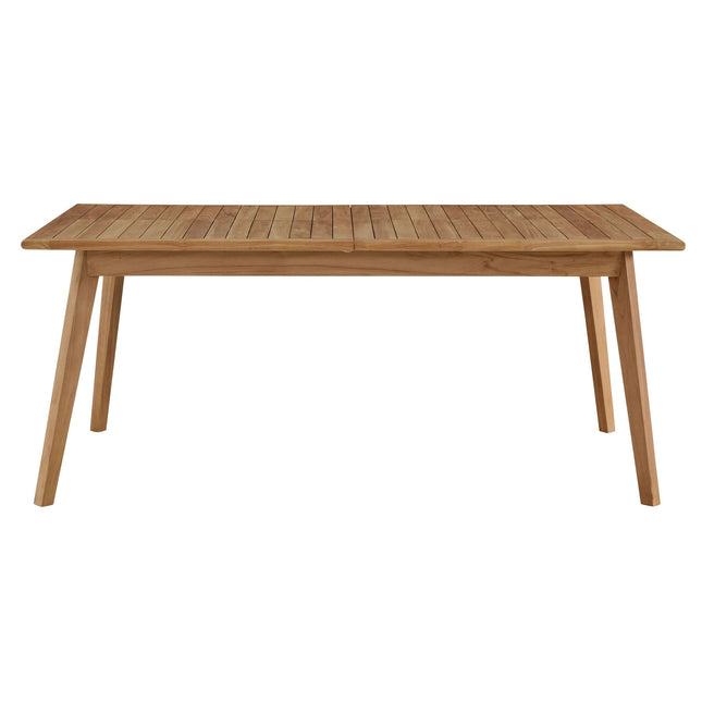 Modway EEI-6813 Vienna Outdoor Patio Teak Wood Extendable Dining Table Modway