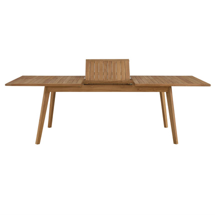 Modway EEI-6813 Vienna Outdoor Patio Teak Wood Extendable Dining Table Modway
