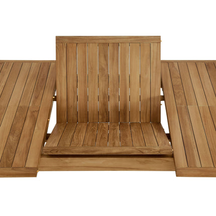 Modway EEI-6813 Vienna Outdoor Patio Teak Wood Extendable Dining Table Modway