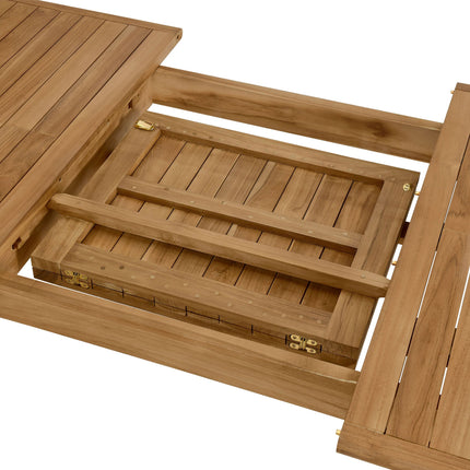 Modway EEI-6813 Vienna Outdoor Patio Teak Wood Extendable Dining Table Modway