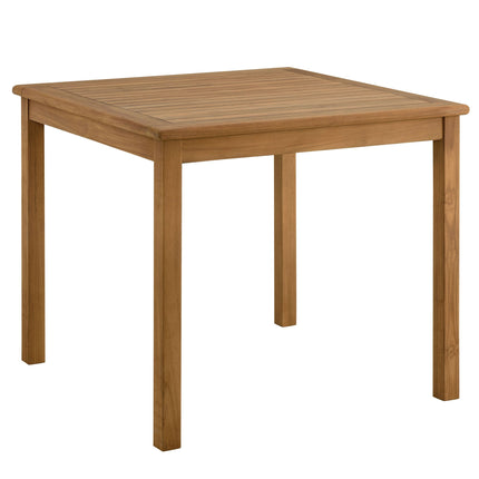 Modway EEI-6931 Vienna 5-Piece Outdoor Patio Teak Wood Dining Set with Folding Chairs Modway
