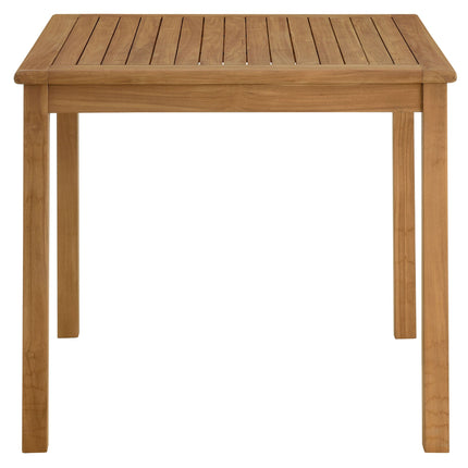Modway EEI-6939 Vienna 3-Piece Outdoor Patio Teak and Rope Dining Set with Armless Chiars Modway