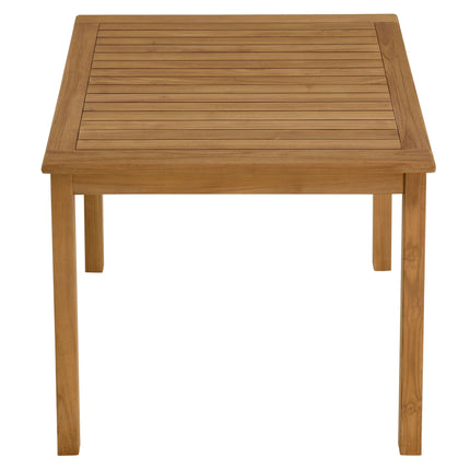 Modway EEI-6814 Vienna 34" Square Outdoor Patio Teak Wood Dining Table Modway