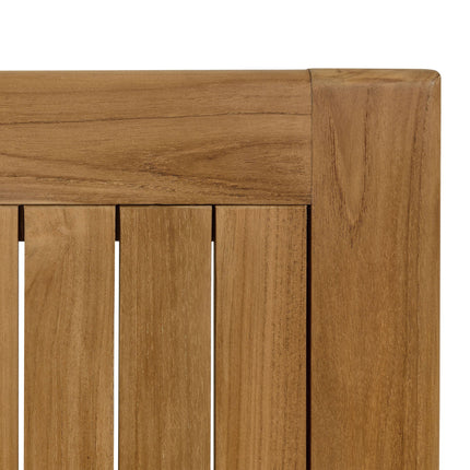 Modway EEI-6814 Vienna 34" Square Outdoor Patio Teak Wood Dining Table Modway