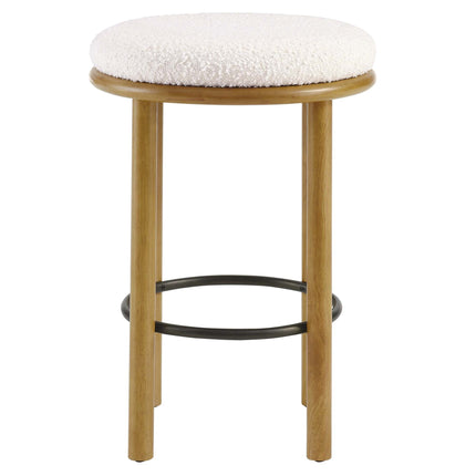 Modway EEI-6818 Fable Boucle Fabric Counter Stools Set of 2 Modway