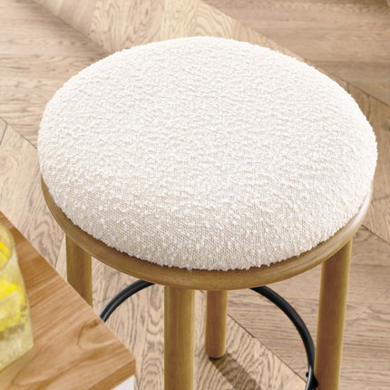 Modway EEI-6818 Fable Boucle Fabric Counter Stools Set of 2 Modway