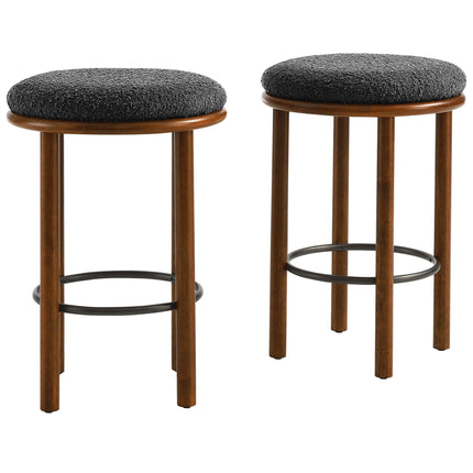 Modway EEI-6818 Fable Boucle Fabric Counter Stools Set of 2 Modway