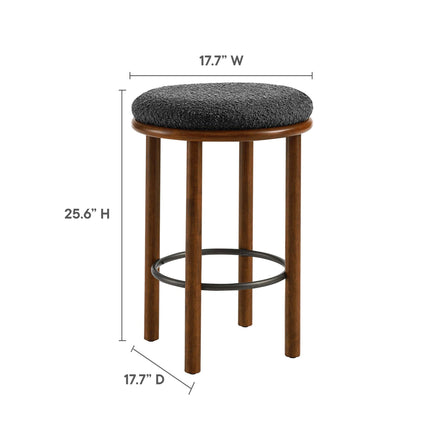 Modway EEI-6818 Fable Boucle Fabric Counter Stools Set of 2 Modway