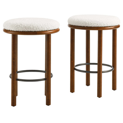 Modway EEI-6818 Fable Boucle Fabric Counter Stools Set of 2 Modway