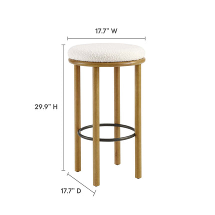 Modway EEI-6819 Fable Boucle Fabric Bar Stools Set of 2 Modway