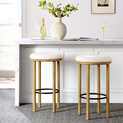 Modway EEI-6819 Fable Boucle Fabric Bar Stools Set of 2 Modway