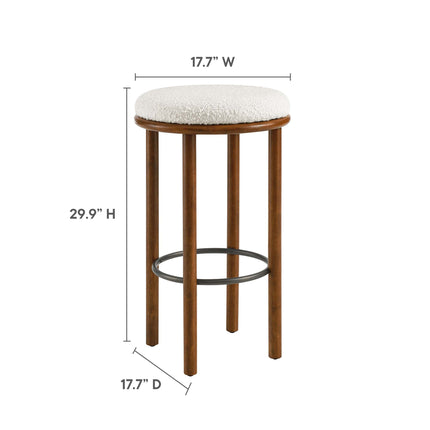 Modway EEI-6819 Fable Boucle Fabric Bar Stools Set of 2 Modway