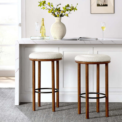 Modway EEI-6819 Fable Boucle Fabric Bar Stools Set of 2 Modway