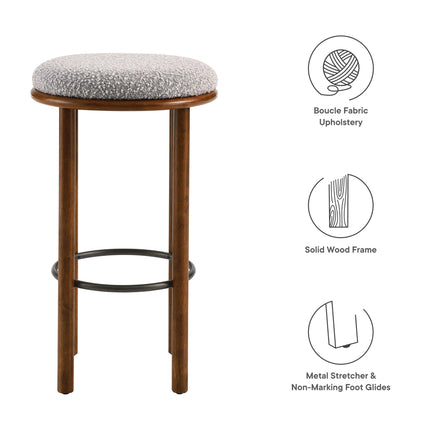 Modway EEI-6819 Fable Boucle Fabric Bar Stools Set of 2 Modway