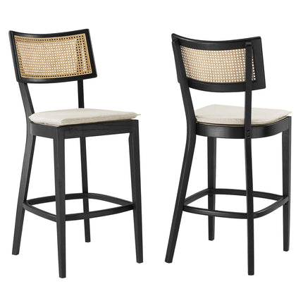 Modway EEI-6820 Caledonia Wood Bar Stools Set of 2 Modway