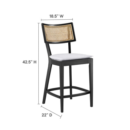 Modway EEI-6821 Caledonia Wood Counter Stools Set of 2 Modway