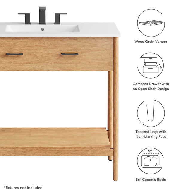 Modway EEI-6822 Zaire 36" Bathroom Vanity Modway